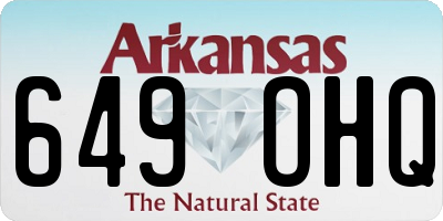 AR license plate 649OHQ