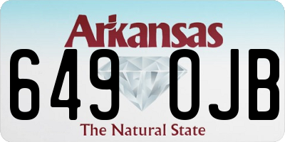 AR license plate 649OJB