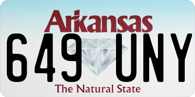AR license plate 649UNY