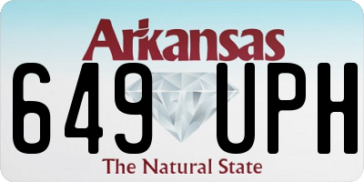 AR license plate 649UPH