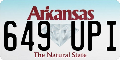 AR license plate 649UPI