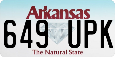 AR license plate 649UPK