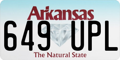 AR license plate 649UPL