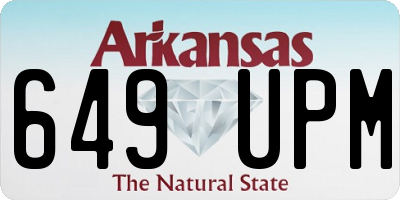 AR license plate 649UPM