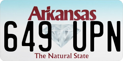 AR license plate 649UPN