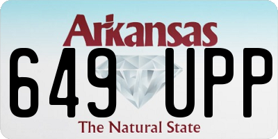 AR license plate 649UPP
