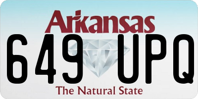 AR license plate 649UPQ