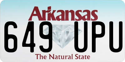 AR license plate 649UPU