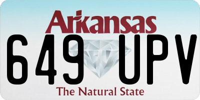 AR license plate 649UPV