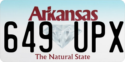 AR license plate 649UPX