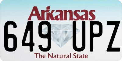 AR license plate 649UPZ