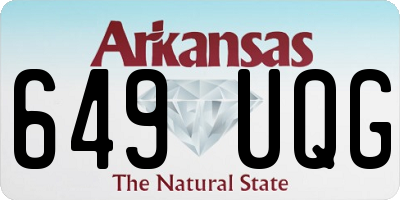 AR license plate 649UQG
