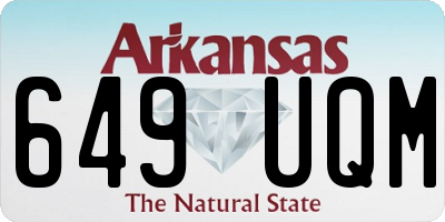 AR license plate 649UQM