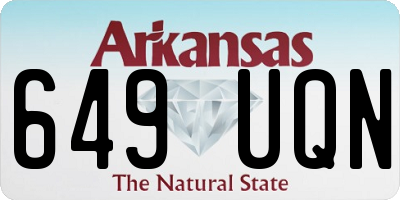 AR license plate 649UQN