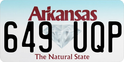 AR license plate 649UQP