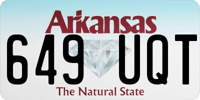 AR license plate 649UQT