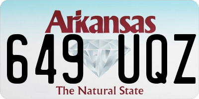 AR license plate 649UQZ