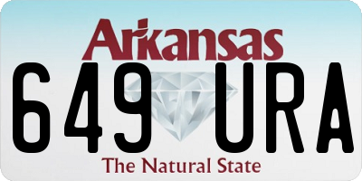 AR license plate 649URA