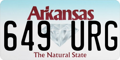 AR license plate 649URG