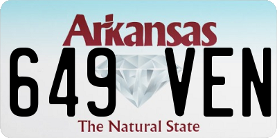 AR license plate 649VEN