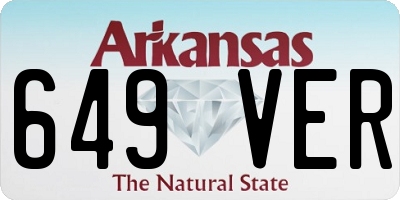 AR license plate 649VER