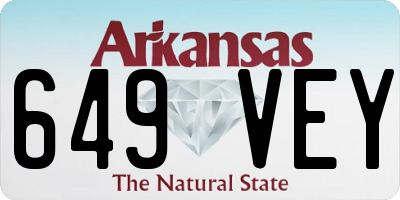 AR license plate 649VEY