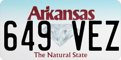 AR license plate 649VEZ