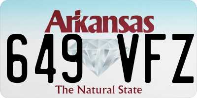AR license plate 649VFZ