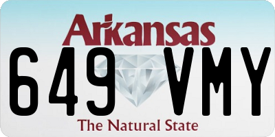 AR license plate 649VMY