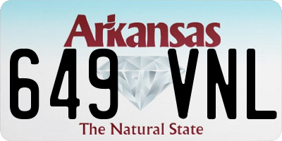 AR license plate 649VNL