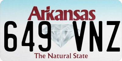 AR license plate 649VNZ