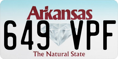 AR license plate 649VPF