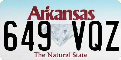 AR license plate 649VQZ