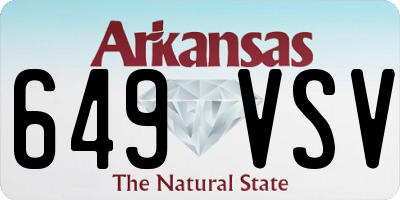 AR license plate 649VSV