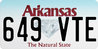 AR license plate 649VTE