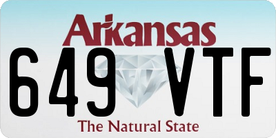 AR license plate 649VTF
