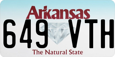 AR license plate 649VTH