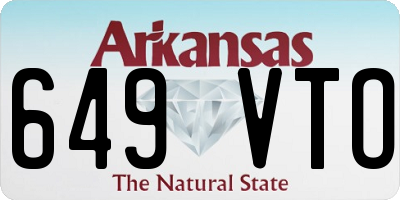 AR license plate 649VTO