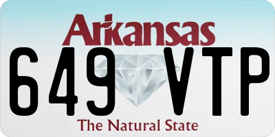 AR license plate 649VTP