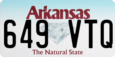 AR license plate 649VTQ
