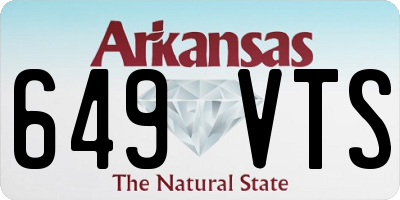 AR license plate 649VTS