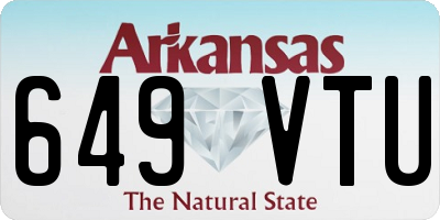 AR license plate 649VTU