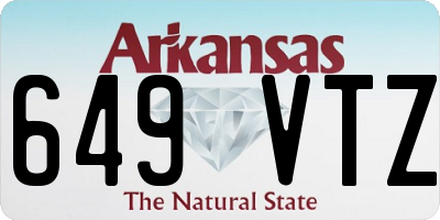 AR license plate 649VTZ