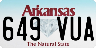 AR license plate 649VUA