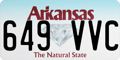 AR license plate 649VVC