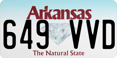 AR license plate 649VVD