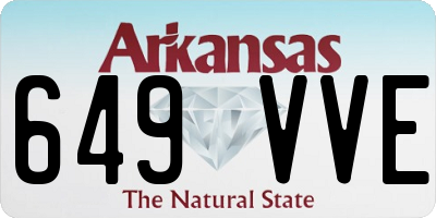 AR license plate 649VVE