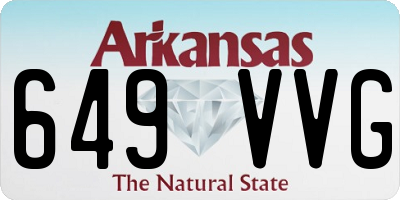 AR license plate 649VVG
