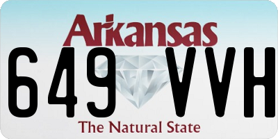 AR license plate 649VVH