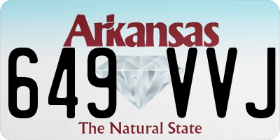 AR license plate 649VVJ